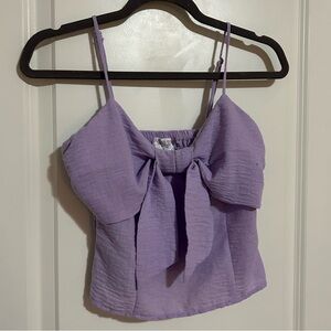 Lavender Bow Tie Women’s Tank Top